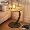Mesa lateral de sofá em estilo creme, mesa de canto irregular moderna, pequena mesa de centro de luxo leve, mesinha pequena móvel nórdica moderna minimalista