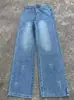 Jeans Anchos de Estilo Retro Americano para Mujer de Comercio Exterior, Novedad Verano 2025, Cintura Alta, Efecto Adelgazante, Pantalones Sueltos Caídos de Pierna Ancha para Mujer