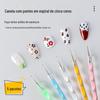 Nail Art Double Dot Pen Dot Drill Pen Gook Pen Tool Set Conjunto Completo de 5 Dot Pen Dot Pen