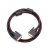 Cable DVI a DVI HD conexión monitor de computadora proyector cable rojo y negro cable DVI24 +1 1.5 m