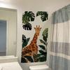 Una Variedad de Pegatinas de Pared Creativas de Jirafa Tigre Tropicales Woods Tienda Decoración de Fondo para el Hogar Pegatinas Removibles