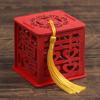 Caja de Dulces de Regalo de Boda China Caja de Dulces Hueca de Madera Estilo Chino Boda Creativa Caja de Dulces de Madera