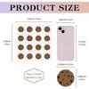 Pegatinas Redondas Impermeables para Suministros de Galletas de Chocolate Transfronterizas, Decoración para Regalos, Teléfono Móvil, Botella de Agua, Cuaderno, Refrigerador