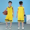 Conjunto Esportivo de Secagem Rápida Infantil Camisa de Basquete Meninos e Meninas 4-12 Anos Acampamento de Treinamento Uniforme de Time Colete de Competição com Número Impresso