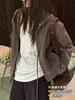 Chaqueta de Invierno Gruesa de Polar Cepillado Cálido con Capucha de Manga Larga Holgada Perezosa Estilo Coreano Casual Top de Manga Larga para Mujer