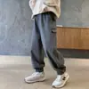 Calças Infantis para Primavera e Outono 2025 Novas Calças Jogger de Outono para Crianças Roupa de Outono Calças Compridas Casuais para Crianças Maiores