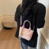 Bolsa Balde Portátil Tendência Versátil Feminina 2025 Nova Moda Casual Bolsa de Ombro Bolsa de Mão Toque de Alto Padrão para Mulheres