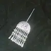 Tocado Miao Zhai estilo exótico de Guizhou vestido para disfraz Miao sombrero de plata collar accesorios de ropa étnica minoritaria Dong para mujeres