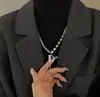Collar con Colgante de Cadena Apilada de Doble Capa para Mujer, Accesorio Estilo Hip-Hop Minimalista Ins con Diseño de Nicho y Sudadera de Alta Gama