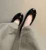 Zapatos planos de ballet estilo francés vintage con lazo, de piel de oveja súper suave para mujer, punta redonda, suela plana, cómodos, corte bajo, elegantes zapatos de vestir
