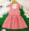 Vestido de Verão para Meninas com Toque de Luxo, Algodão Puro, Estilo Coreano, Design de Princesa, Novo Modelo Transfronteiriço 2026, Vestido de Alça Fina