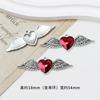 [Retro Oscuro] Chica gótica Cruz corazón DIY hecho a mano collar pulsera aretes accesorios de joyería
