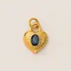Nueva Serie de Corazones de Moda Acero Inoxidable Recubrimiento Electroquímico al Vacío 18K Impreso Colgante de Accesorio DIY Color Transparente Conservación Lote Transfronterizo