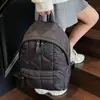 Mochila de Algodón Acolchada de Moda Modelo Nuevo 2025 Mochila de Algodón Relleno Bordada para Mujer con Múltiples Compartimentos para Viajes Diarios y Uso Casual Mochila Pequeña para Mujer
