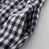 Vestido redondo xadrez estilo japonês 2026 para mulheres, nova coleção de outono, elegante e emagrecedor, vestido longo que marca a cintura