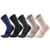 Calcetines de lana merino con parte inferior de toalla gruesa y tubo medio para senderismo para hombres y mujeres, calcetines cálidos para nieve al aire libre de otoño e invierno