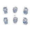 Plata pura S999 colgante de dragón 3D de plata dura año animal lindo material para pulsera de cordón trenzado con cuentas accesorios del zodiaco año del dragón