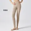 Leggings de acetato e cashmere de cintura alta para mulheres, calças grossas de algodão com forro de fleece, calças térmicas com patches quentes de outono e inverno de cintura alta para homens