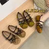 Sapatos rasos estilo retrô com laço e fivela dupla para mulheres, novo modelo 2026, sapatilhas Mary Jane planas versáteis