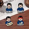 Broche de Metal para Passar em Provas, Vermelho Chinês de Incentivo para Provas, Broche de Formatura