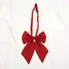 Corbata pequeña para estudiante de color sólido estilo japonés coreano, negro, rojo vino, para hombre y mujer, uniforme, pajarita, flor para solapa de traje, Ins