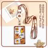 Estuche para tarjeta de estudiante con dibujos animados, bonito estuche para tarjeta de identificación Pi, funda protectora con foto Love Bean, funda deslizante transparente disponible