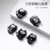 Obsidiana Plateada Natural Pieza Tallada en Cubo de Azúcar Accesorios para Joyería DIY Hechos a Mano Agujero Recto Pulsera Ensartada Fabricante de Obsidiana Plateada Venta al por Mayor