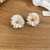 Brincos de pétalas em pintura a óleo degradê estilo férias na praia, frescos e doces, luxo leve, nicho, brincos de alta qualidade