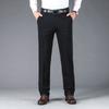 Pantalones de Traje de Negocios para Hombre Delgados de Primavera/Verano, Pantalones de Traje Drapeados Azul Marino, Venta al por Mayor en Stock, Corte Ajustado para Caballero, Traje Libre de Arrugas
