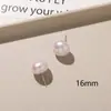 Pendientes de Perla Clásicos Simples de Lujo Ligero de Gama Alta Moda Versátil Estilo Celebridad de Internet ins Accesorios Pendientes de Tachuela DIY Accesorios para Pendientes