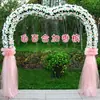 Arco de Flores de Seda Puerta de Flores Completa Puerta de Flores para Boda Evento de Celebración de Apertura de Tienda Nuevo Arco de Flores Soporte para Flores Accesorios de Flores para Boda