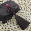 Não. 7 6-disco nó chinês pingente de borla estilo antigo estilo chinês marcador de página pente sachê grampo de cabelo acessórios pingente pequeno