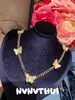 Joyería Fiesta Navideña Jardín Cubo de Azúcar Perla de Diamante Collar Diseñador Mariposa de Nácar Gargantilla