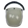 Lente de burbuja para casco de motocicleta lente de tres botones lente de coche de batería casco de coche venta al por mayor disparo único sin envío