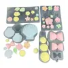 Almohada de Flor de Plumeria con Concha de Caracol Flor de Lazo Molde de Silicona Pastel Fondant Chocolate Accesorios de Decoración Molde