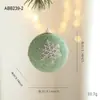 Nova Bola de Natal de Espuma Verde Pingente Heterossexual Brilhante Glitter Pó Pegajoso Bola para Pendurar na Árvore de Natal Decoração Arranjo de Decoração para Pendurar