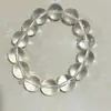 Pulsera de Jade Blanco Rosa Hielo 12mm Dedos Suave Gradiente Polvo Pulsera Caperucita Roja con Portátil Regalo para Estudiante