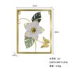 Selección de Comercio Exterior Lujo Ligero Metal Flor Tridimensional Colgante de Pared Sala de Estar Entrada Decoración de Pared para el Hogar Estilo Nórdico de Alta Gama