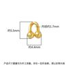 Plata de Ley S925 Pequeños Accesorios de Plata Anillo de Herradura Anillo Liso de Plata Colgante Pequeño de Plata Anillo en Forma de U Plata Hecha a Mano Chapado en Oro Cuentas Espaciadoras DIY