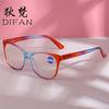 Nuevas gafas de lectura de moda anti-luz azul, gafas de lectura de marco grande HD para hombres y mujeres, gafas de lectura sencillas, gafas para presbicia, venta al por mayor de fábrica