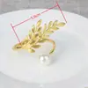 Novo Restaurante Ocidental Festival da Colheita Trigo Dourado Porta-Guardanapo Fivela de Guardanapo de Ação de Graças Fabricante de Porta-Guardanapos de Metal