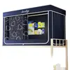 Cortina de Cama para Dormitorio Estudiantil Estilo Transfronterizo con Soporte de Mosquitero Integrado Cortina para Litera Individual Superior e Inferior de Dormitorio Toldo de Cama Blackout