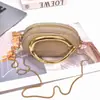 Lantejoulas Brilhantes Moda Chique Temperamento Textura Decoração Metálica Novo Estilo Corrente de Banquete Caixa de Mão Bolsa Feminina