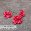 Estilo europeu 3 cabeças concubina imperial rosa multi-cabeça rosa casamento salão de casamento flor parede flor artificial flor decoração de casamento falsa flor atacado