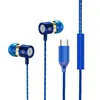 Auriculares con Cable Tipo In-Ear Interfaz Digital Tipo-C Alta Calidad de Sonido Control por Cable con Micrófono Auriculares para Gaming Graves Potentes