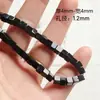 Nicho piedra natural ojo de tigre ágata negra cuentas de ábaco cuentas redondas pulsera collar con cuentas accesorios DIY material cuentas sueltas
