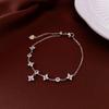 Versão coreana de pulseira ajustável de flor de diamante de resina nicho pulseira de alto senso moda joias simples e doces atacado