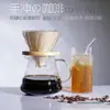 Yunduo Cafetera de Compartir para Preparación Manual de Café Vidrio de Borosilicato Alto Cafetera de Vidrio Resistente al Calor con Escala V60 Portafiltro