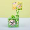 Original MengMeng Panda Pesca Prato Chaveiro Bonito Desenho Animado Divertido Brinquedo Casal Bolsa Pingente Pequeno Presente