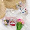 Bolsa de Maquillaje de Dibujos Animados Coreana Ins Impermeable Rosa Charlie Bolsa de Almacenamiento Viaje Portátil Bolsa de Aseo Almacenamiento Grande